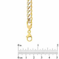 Sterling Silver and 14K Gold Plate Double Link Necklace - 17"|Peoples Jewellers
