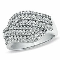 1.00 CT. T.W. Diamond Fashion Ring in 10K White Gold|Peoples Jewellers