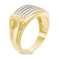 Men's 0.25 CT. T.W. Diamond Band in 10K Gold|Peoples Jewellers