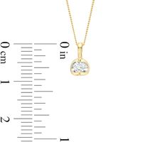 0.20 CT. Canadian Certified Diamond Solitaire Tension Pendant in 14K Gold (I/I2