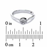 0.20 CT. T.W. Diamond Split Shank Promise Ring in 10K Two-Tone Gold|Peoples Jewellers