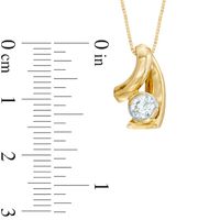 0.30 CT. Certified Canadian Diamond Solitaire Loop Pendant in 10K Gold (I/I2)|Peoples Jewellers