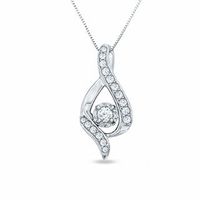 Sirena™ 0.37 CT. T.W. Diamond Solitaire Pendant in 14K White Gold|Peoples Jewellers
