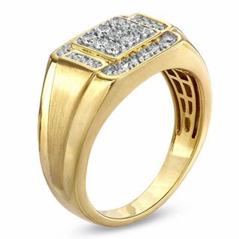 Men's 0.50 CT. T.W. Composite Square Diamond Ring in 10K Gold|Peoples Jewellers