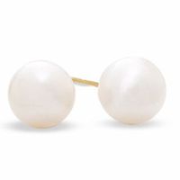 Honora 6.0-6.5mm Freshwater Cultured Pearl Stud Earrings in 14K Gold|Peoples Jewellers