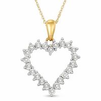 0.10 CT. T.W. Diamond Heart Pendant in 10K Gold|Peoples Jewellers