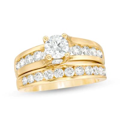 2.00 CT. T.W. Diamond Bridal Set in 14K Gold|Peoples Jewellers