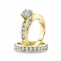 CT. T.W. Diamond Bridal Set in 14K Gold|Peoples Jewellers