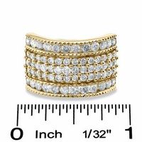 2.00 CT. T.W. Diamond Multi-Row Band in 10K Gold|Peoples Jewellers