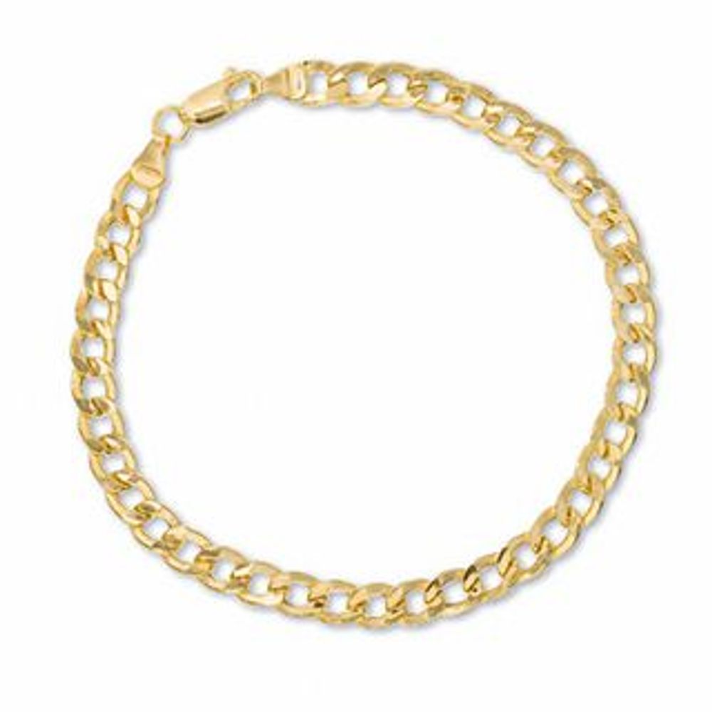 Men's 10K Gold Curb Bracelet and Necklace Set|Peoples Jewellers