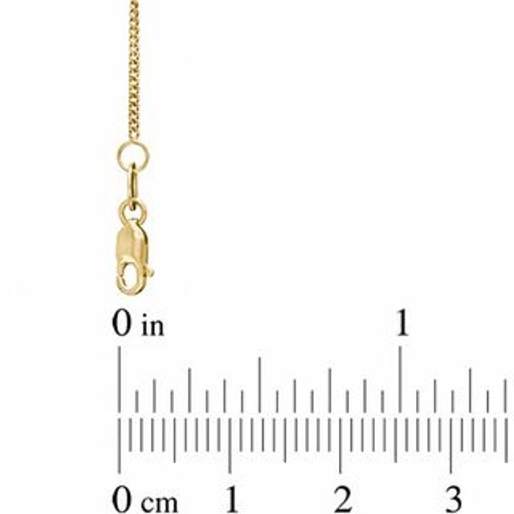 1.0mm Curb Chain Necklace in 14K Gold