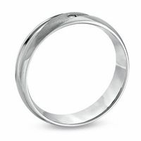 Ladies' 5.0mm Diamond Accent Wedding Band in 10K White Gold|Peoples Jewellers