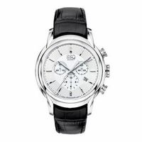 Men's ESQ Movado Quest Chronograph Strap Watch with Black Dial (Model: 07301400)|Peoples Jewellers