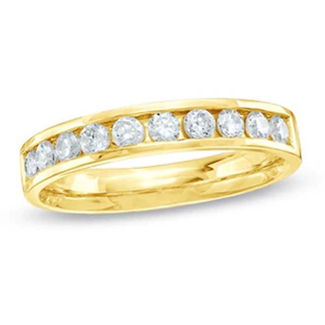 Ladies' 0.50 CT. T.W. Certified Canadian Diamond Channel Band in 14K Gold (I/I1)|Peoples Jewellers