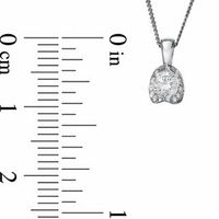 0.25 CT. T.W. Certified Canadian Diamond Pendant in 14K White Gold - 17"|Peoples Jewellers