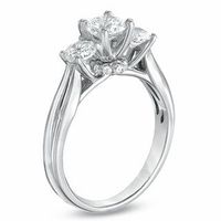 For Eternity 1.33 CT. T.W. Diamond Three Stone Engagement Ring in 14K White Gold|Peoples Jewellers