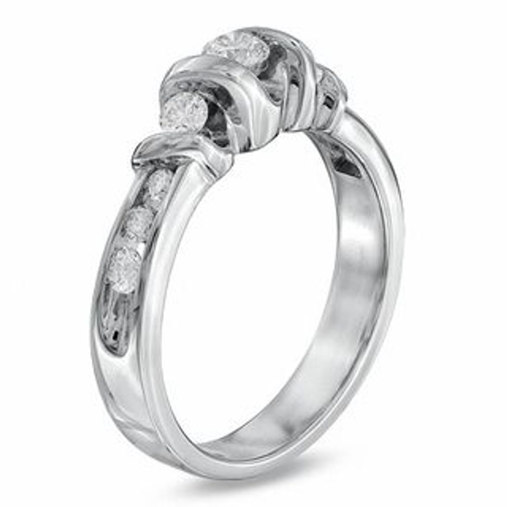 Sirena™ 0.50 CT. T.W. Diamond Three Stone Engagement Ring in 14K White Gold|Peoples Jewellers