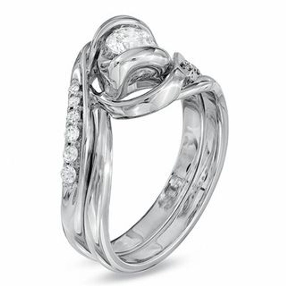 Sirena™ 0.50 CT. T.W. Diamond Bridal Set in 14K White Gold|Peoples Jewellers