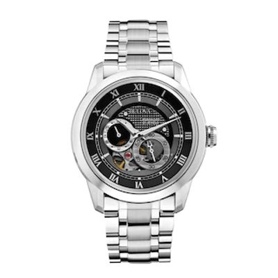 Men's Bulova BVA Series Automatic Watch with Black Dial (Model: 96A119)|Peoples Jewellers