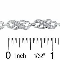 0.25 CT. T.W. Diamond Infinity Bracelet in Sterling Silver|Peoples Jewellers