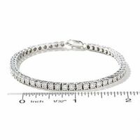 CT. T.W. Diamond Tennis Bracelet in Sterling Silver|Peoples Jewellers