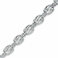 Diamond Accent Fashion Bracelet in Sterling Silver|Peoples Jewellers