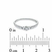 0.20 CT. T.W. Diamond Three Stone Ring in 10K White Gold|Peoples Jewellers