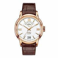 Men's ESQ Movado Quest Retrograde Rose-Tone Strap Watch with Silver-Tone Dial (Model: 07301403)|Peoples Jewellers