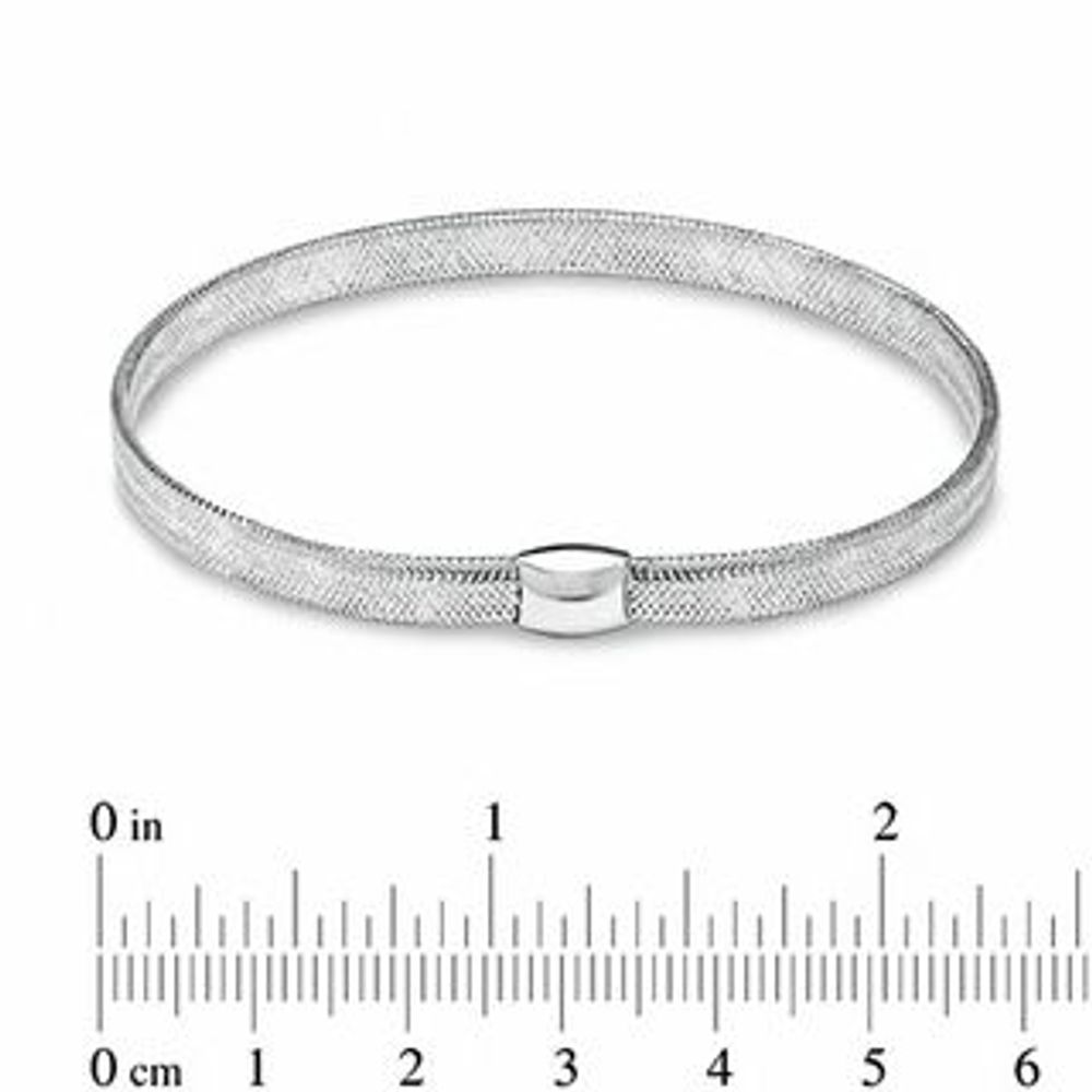 Stretch Bangle in 10K White Gold|Peoples Jewellers