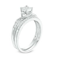 0.33 CT. T.W. Quad Diamond Bridal Set in 10K White Gold|Peoples Jewellers