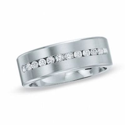 Men's 0.25 CT. T.W. Diamond Wedding Band in Cobalt - Size 10|Peoples Jewellers