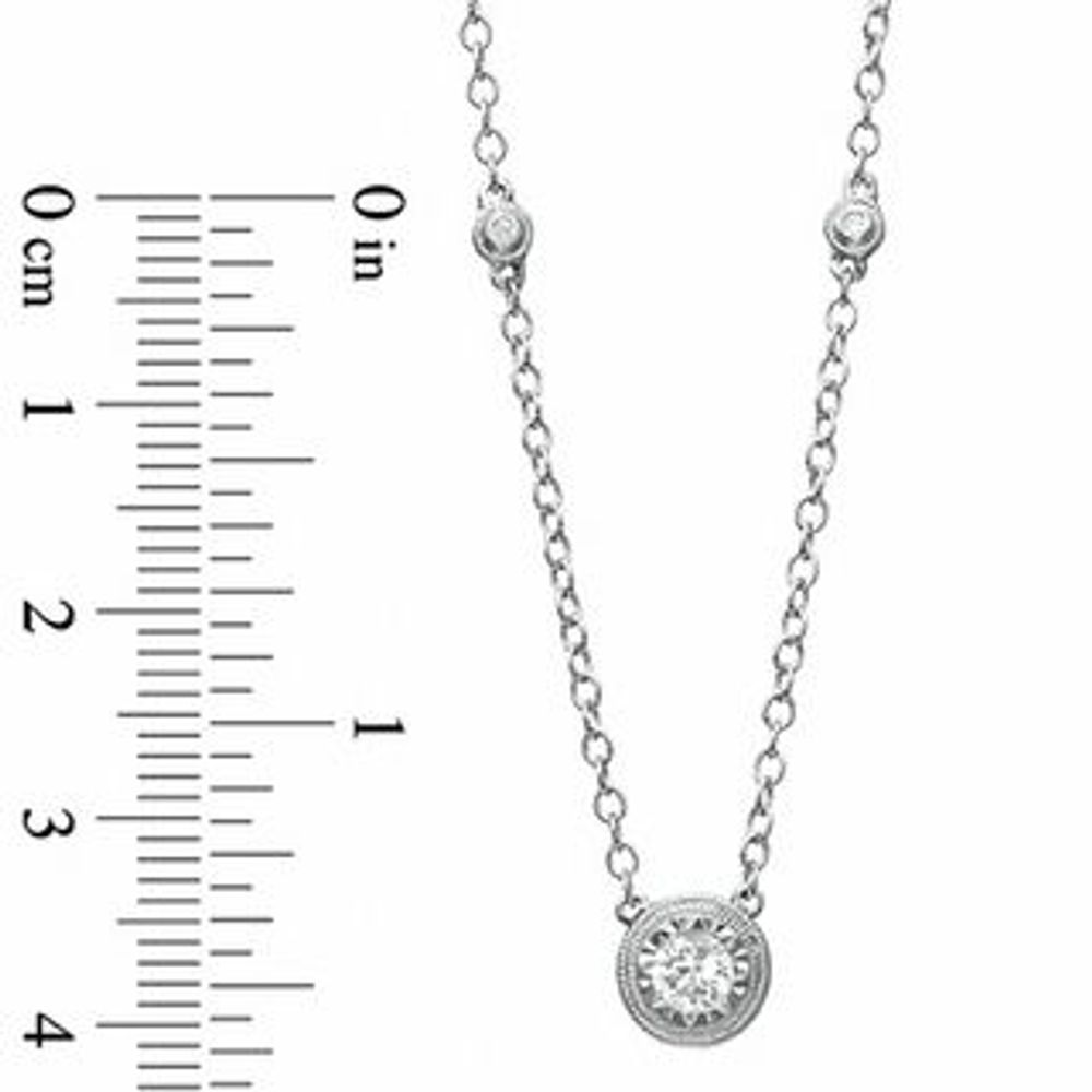 0.28 CT. T.W. Diamond Fashion Pendant in 10K White Gold|Peoples Jewellers