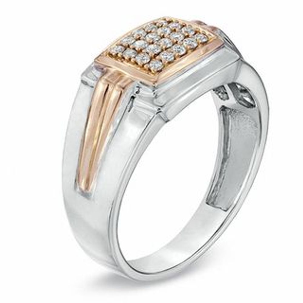 Men's 0.25 CT. T.W. Diamond Ring in 10K Two-Tone Gold|Peoples Jewellers