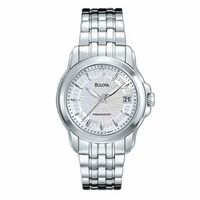 Ladies' Bulova Precisionist Watch with Silver-Tone Dial (Model: 96M21)|Peoples Jewellers