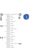 4.5mm Tanzanite Solitaire Stud Earrings in Sterling Silver|Peoples Jewellers