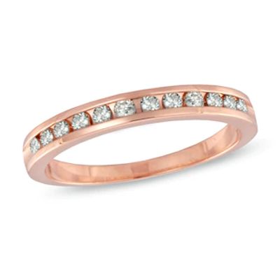 0.25 CT. T.W. Diamond Band in 10K Rose Gold|Peoples Jewellers