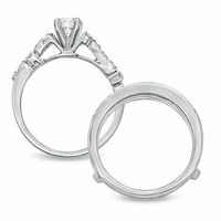 1.00 CT. T.W. Diamond Vine Bridal Set in 14K White Gold|Peoples Jewellers
