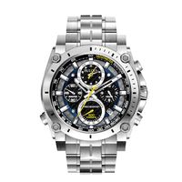 Men's Bulova Precisionist Chronograph Watch with Black Dial (Model: 96B175)|Peoples Jewellers