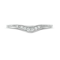 Diamond Accent Anniversary Band in 14K White Gold|Peoples Jewellers