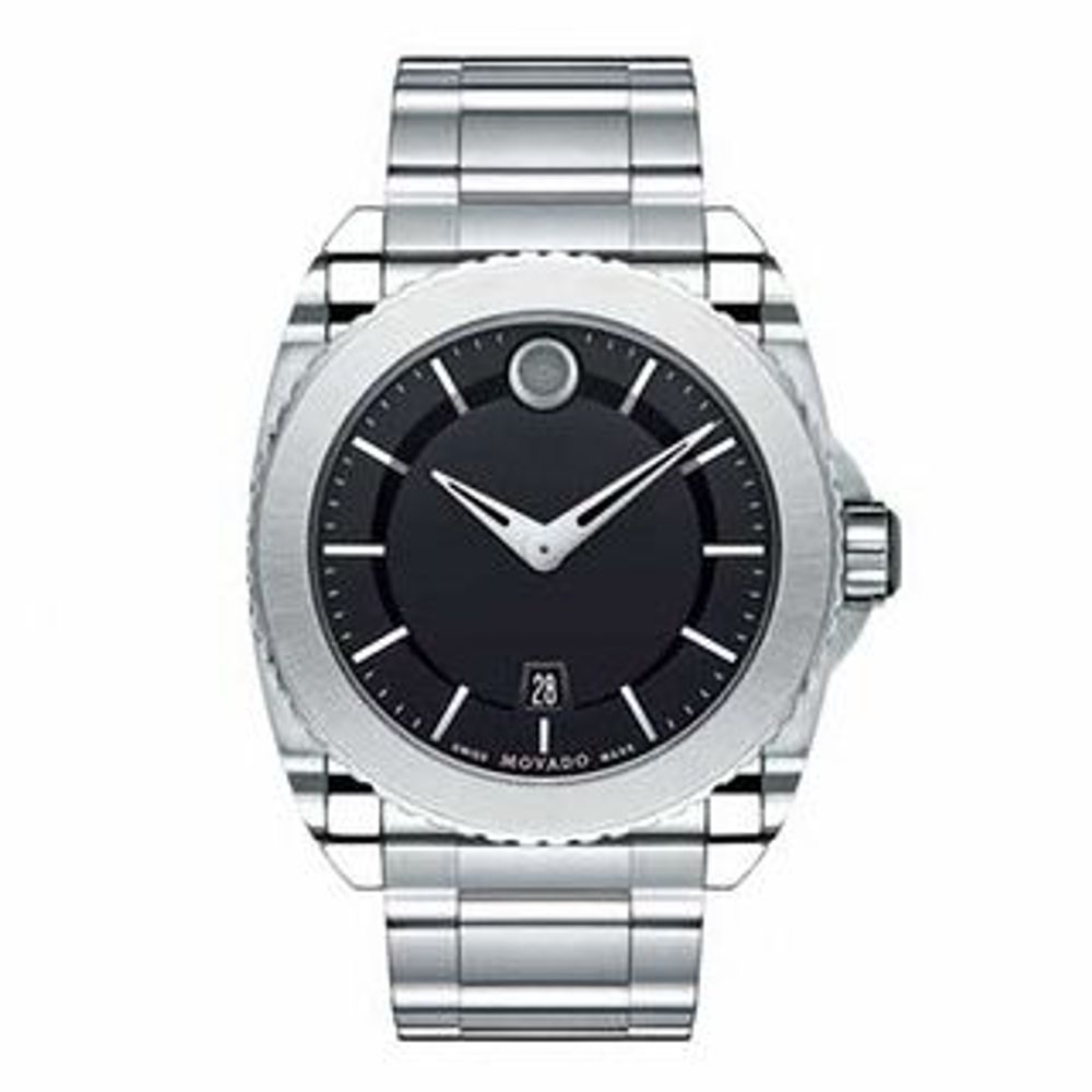 Men's Movado Master Watch with Black Dial (Model: 0606550)|Peoples Jewellers