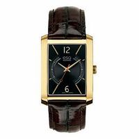 Men's ESQ Movado Synthesis Gold-Tone Strap Watch with Rectangular Black Dial (Model: 07301419)|Peoples Jewellers