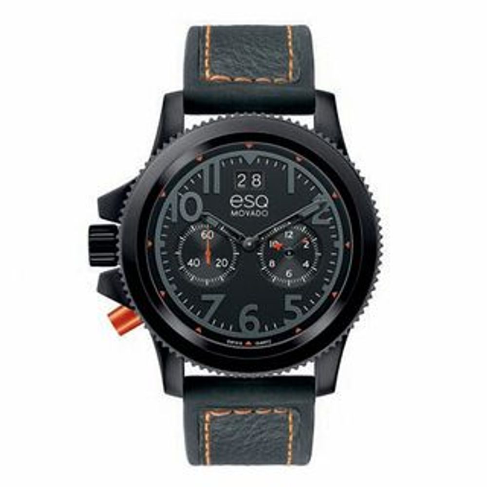 Men's ESQ Movado Lefty Fusion Black IP Strap Watch (Model: 07301423)|Peoples Jewellers
