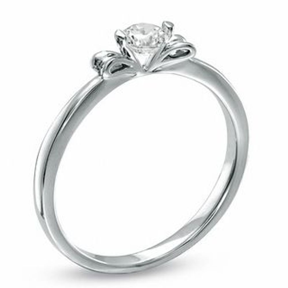 0.25 CT. Diamond Solitaire Promise Ring in 10K White Gold|Peoples Jewellers