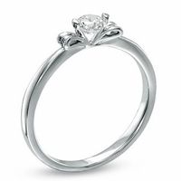 0.25 CT. Diamond Solitaire Promise Ring in 10K White Gold|Peoples Jewellers