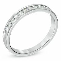 CT. T.W. Certified Diamond Anniversary Band in 18K White Gold (E/I1)|Peoples Jewellers