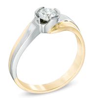 0.40 CT. Certified Canadian Diamond Solitaire Engagement Ring in 14K Two-Tone Gold (I/I1)|Peoples Jewellers