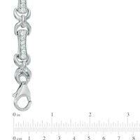 1.00 CT. T.W. Diamond Bar Bracelet in Sterling Silver|Peoples Jewellers