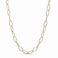 Charles Garnier Oval Link Necklace in Sterling Silver - 30"|Peoples Jewellers