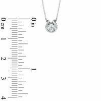 Sirena™ Diamond Accent Solitaire Pendant in 14K White Gold|Peoples Jewellers