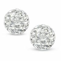 Crystal Ball Stud Earrings in 14K Gold|Peoples Jewellers